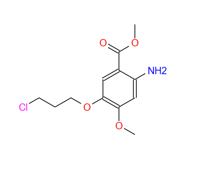 2-氨基-5-(3-氯丙氧基)-4-甲氧基苯甲酸甲酯,Methyl 2-amino-5-(3-chloropropoxy)-4-Methoxybenzoate