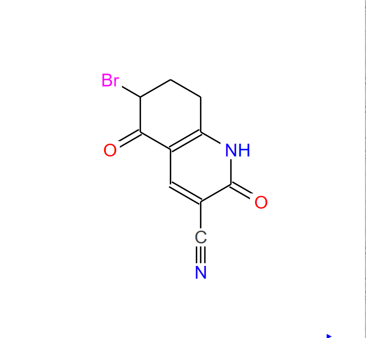 6-溴-2-羟基-5-氧代-5,6,7,8-四氢喹啉-3-甲腈,6-BROMO-2,5-DIOXO-1,2,5,6,7,8-HEXAHYDROQUINOLINE-3-CARBONITRILE