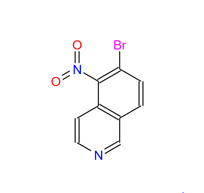 6-溴-5-硝基异喹啉,6-BROMO-5-NITRO-ISOQUINOLINE