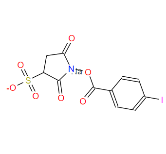Sodium 1-((4-iodobenzoyl)oxy)-2,5-dioxopyrrolidine-3-sulfonate,Sodium 1-((4-iodobenzoyl)oxy)-2,5-dioxopyrrolidine-3-sulfonate