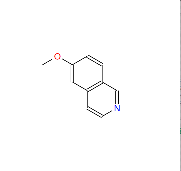 6-甲氧基异喹啉,6-Methoxyisoquinoline