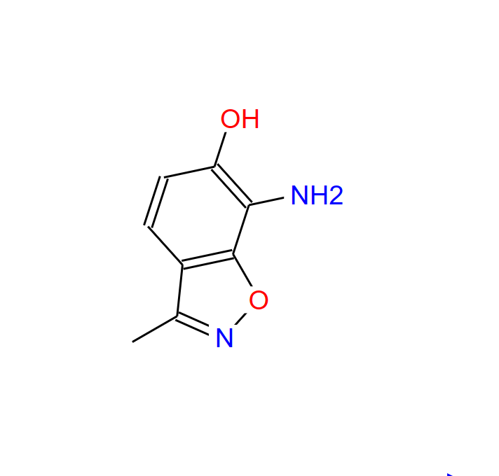 7-氨基-3-甲基苯并[D]异噁唑-6-醇,1,2-Benzisoxazol-6-ol,7-amino-3-methyl-(9CI)