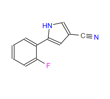 5-(2-氟苯基)-1H-吡咯-3-甲,5-(2-fluorophenyl)-1H-pyrrole-3-carbonitrile