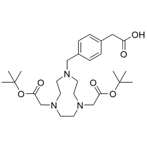 2-{4-[(4,7-bis-tert-butoxycarbonylmethyl)-[1,4,7]-triazacyclononan-1-yl methyl]phenyl}acetic acid