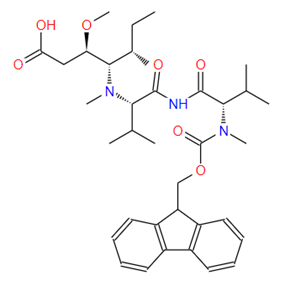 (5S,8S,11S,12R)-11-((S)-仲丁基)-1-(9H-芴-9-基)-5,9-二异丙基-12-甲氧基-4,10-二甲基3,6,8-三氧代-2-氧杂-4,7,10-三氮杂十四烷-14-酸,Fmoc-Meval-val-dolaisoleucine-OH