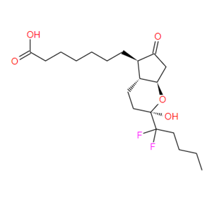 鲁比前列素,(2R,4aR,5R,7aR)-2-(1,1-Difluoropentyl)-2-hydroxy-6-oxo-3,4,4a,5,7,7a-hexahydrocyclopenta[b]pyran-5-heptanoicacid