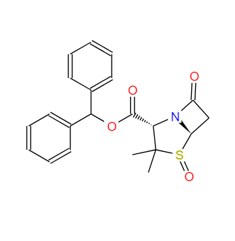 他唑巴坦雜質(zhì)7,4-Thia-1-azabicyclo[3.2.0]heptane-2-carboxylicacid, 3,3-dimethyl-7-oxo-, diphenylmethyl ester, 4-oxide, (2S,5R)-