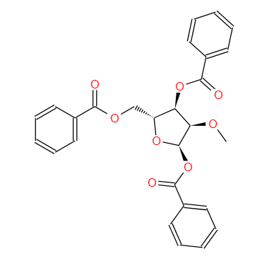 1,3,5-三苯甲酰氧基-2-甲氧基-D-核糖,1,3,5-Tri-O-benzoyl-2-O-Methyl-D-ribose