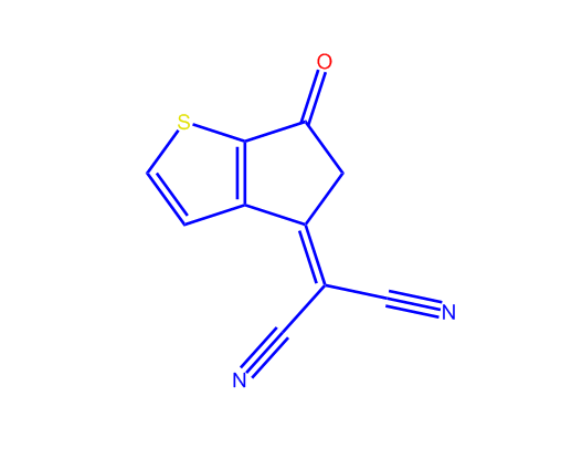 2-(6-Oxo-5,6-dihydro-cyclopenta[b]thiophen-4-ylidene)-malononitrile,2-(6-Oxo-5,6-dihydro-cyclopenta[b]thiophen-4-ylidene)-malononitrile