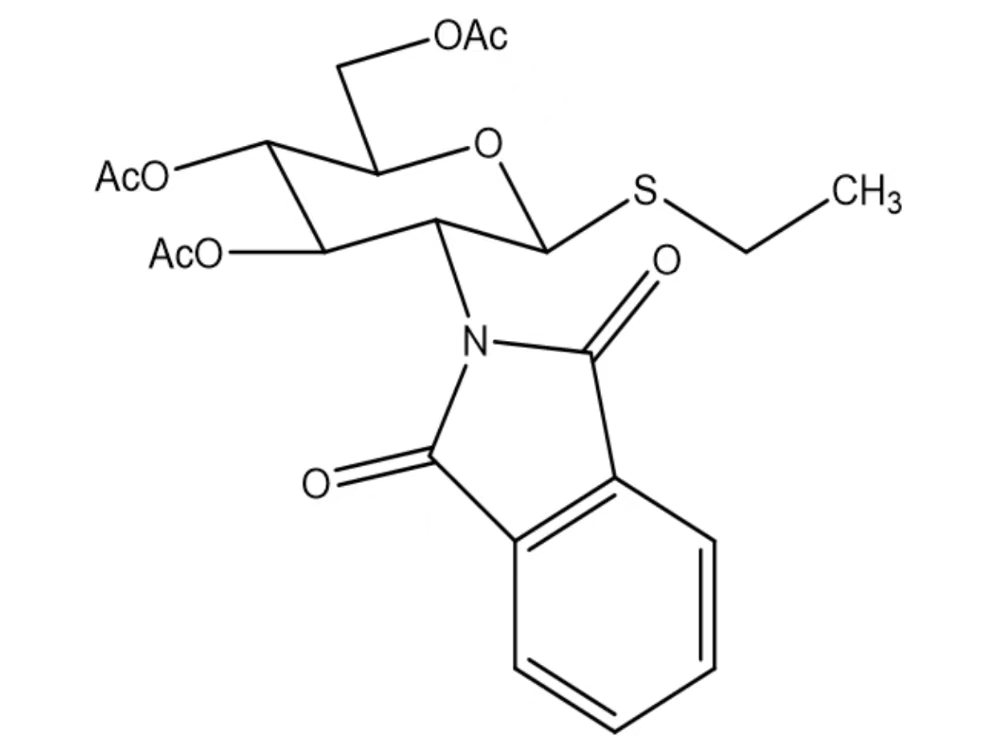 3,4,6-三-O-乙酰基-2-脱氧-2-邻苯二甲酰亚氨基-β-D-硫代吡喃葡萄糖苷,Ethyl 3,4,6-tri-O-acetyl-2-deoxy-2-phthalimido-β-D-thioglucopyranoside