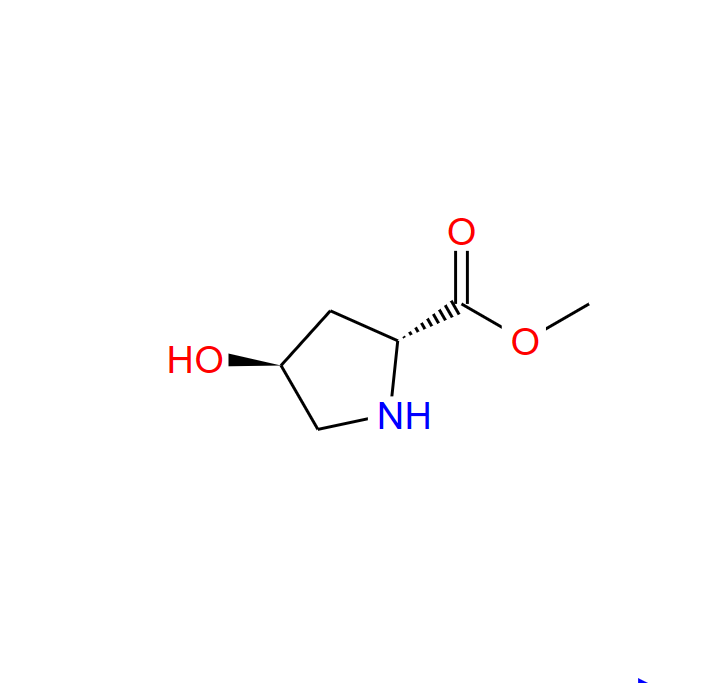 (4S)-4-羟基-D-脯氨酸甲酯,D-Proline, 4-hydroxy-, methyl ester, (4S)- (9CI)