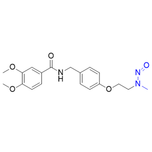 伊托必利杂质03,3,4-dimethoxy-N-(4-(2-(methyl(nitroso)amino)ethoxy)benzyl) benzamide