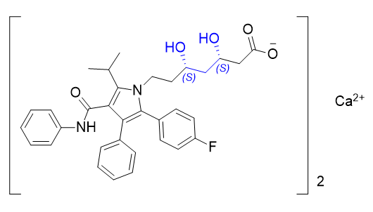 阿托伐他汀钙杂质E,((3S,5S)-7-(2-(4-fluorophenyl)-5-isopropyl-3-phenyl-4-(phenylcarbamoyl)-1H-pyrrol-1-yl)-3,5-dihydroxyheptanoate)calcium(II)