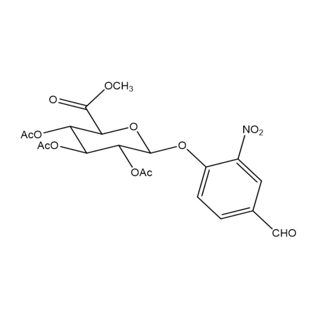 4-ForMyl-2-nitrophenyl β-D-Glucopyranosiduronic Acid Methyl Ester 2,3,4-Triacetate,4-ForMyl-2-nitrophenyl β-D-Glucopyranosiduronic Acid Methyl Ester 2,3,4-Triacetate