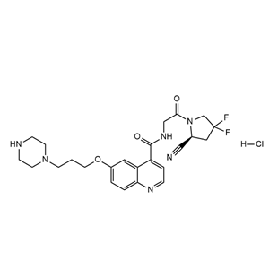 FAPI,(S)-N-(2-(2-Cyano-4,4-difluoropyrrolidin-1-yl)-2-oxoethyl)-6-(3-(piperazin-1-yl)propoxy)quinoline-4-carboxamide hydrochloride