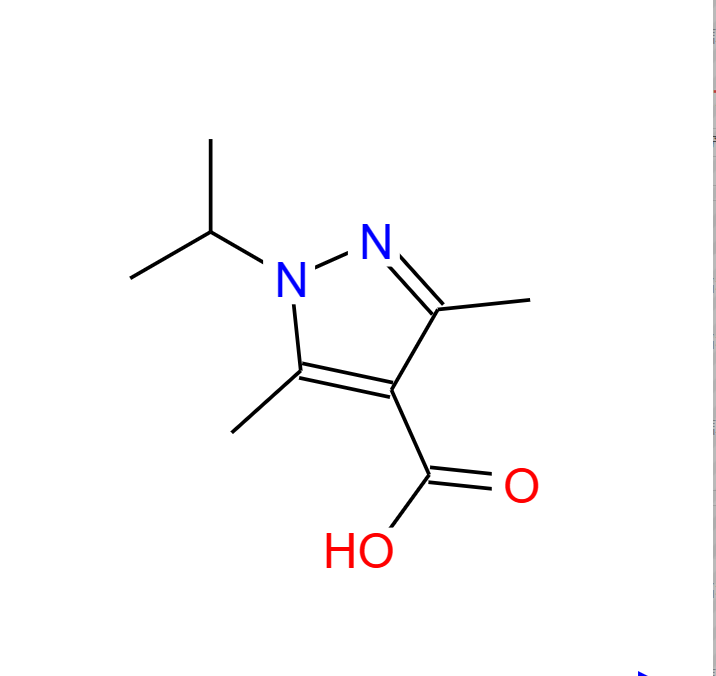 1-异丙基-3，5-二甲基吡唑-1-羧酸,1-isopropyl-3,5-dimethyl-1H-pyrazole-4-carboxylic acid