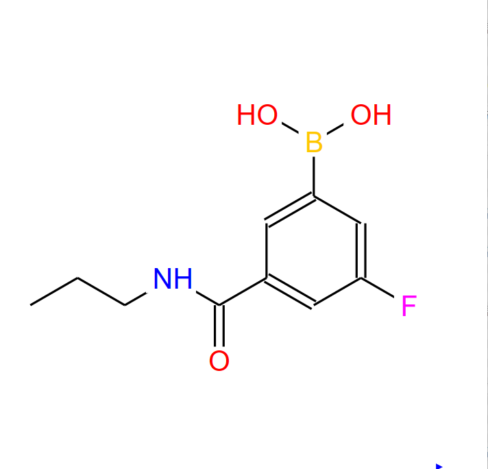 3-氟-5-(丙基氨甲?；?苯基硼酸,3-FLUORO-5-(N-PROPYLCARBAMOYL)BENZENEBORONIC ACID