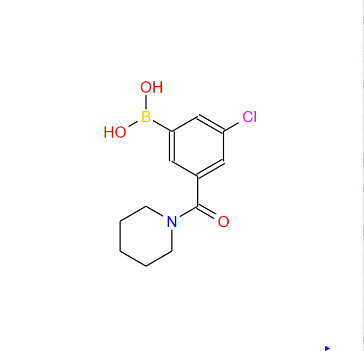 3-氯-5-哌啶-1-羰基苯硼酸,3-Chloro-5-(piperidine-1-carbonyl)phenylboronic acid