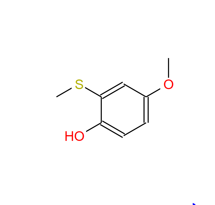4-甲氧基-2-甲硫基苯酚,4-Methoxy-2-(methylthio)phenol