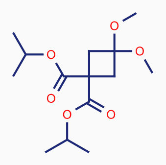 3,3-二甲氧基环丁烷-1,1-二甲酸二异丙酯,Diisopropyl 3,3-dimethoxycyclobutane-1,1-dicarboxylate