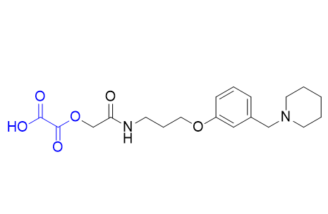 罗沙替丁醋酸酯杂质02,2-oxo-2-(2-oxo-2-((3-(3-(piperidin-1-ylmethyl)phenoxy)propyl)amino)ethoxy)acetic acid