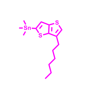 （6-己基噻吩[3,2-b]噻吩-2-基）三甲基錫烷,tributyl(6-hexylthieno[3,2-b]thiophen-2-yl)stannane