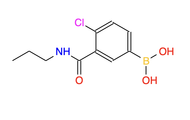(4-氯-3-(丙基氨基甲酰基)苯基)硼酸,4-Chloro-3-(n-propylaminocarbonyl)phenylboronic acid