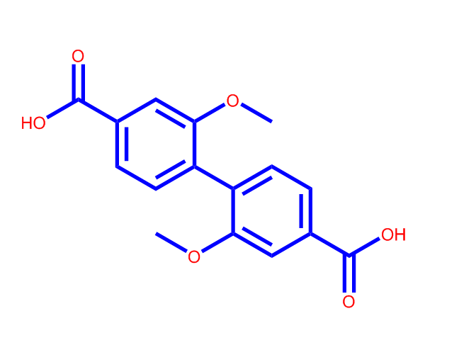 2,2'-二甲氧基-4,4'-联苯二甲酸,[1,1'-Biphenyl]-4,4'-dicarboxylic acid, 2,2'-dimethoxy-