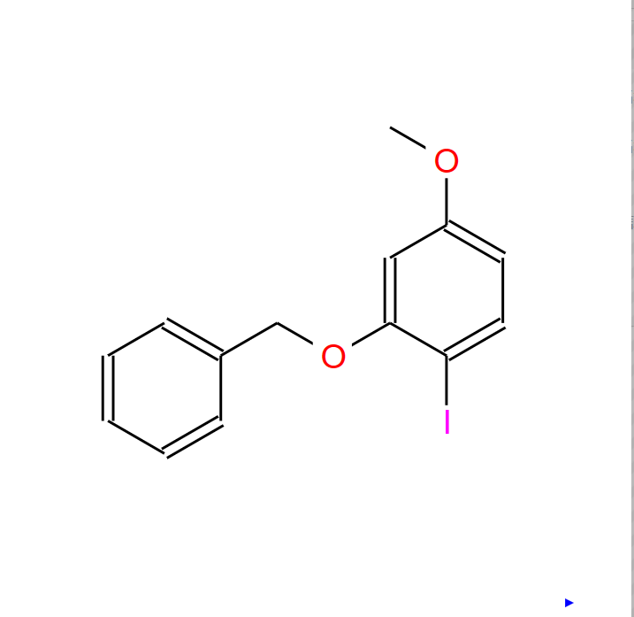 1-碘-4-甲氧基-2-苯甲氧基苯,Benzene, 1-iodo-4-methoxy-2-(phenylmethoxy)-