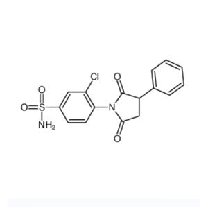 琥氯非尼,3-chloro-4-(2,5-dioxo-3-phenylpyrrolidin-1-yl)benzenesulfonamide