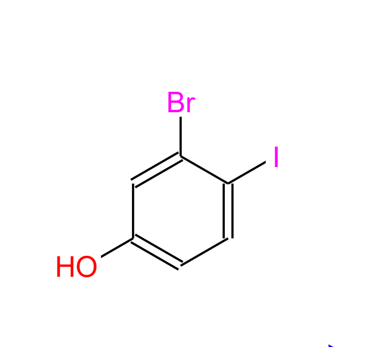 3-溴-4-碘苯酚,3-Bromo-4-iodophenol 97%