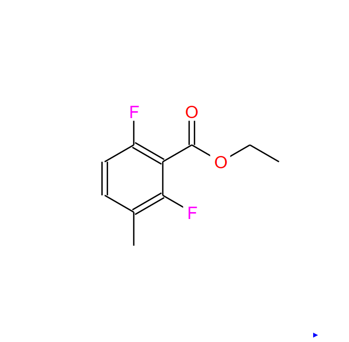 2,6-二氟-3-甲基苯甲酸乙酯,Benzoic acid, 2,6-difluoro-3-methyl-, ethyl ester (9CI)