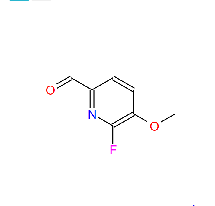 2-氟-6-甲氧基-5-吡啶甲醛,2-Pyridinecarboxaldehyde, 6-fluoro-5-methoxy-