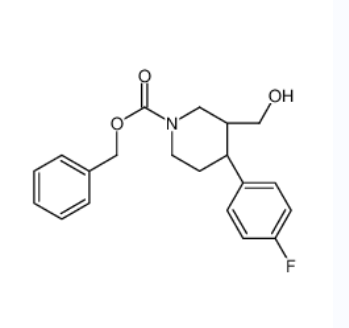 (3S,4R)-4-(4-氟苯基)-3-羟基甲基哌啶-1-羧酸苄酯,(3S,4R)-(-)-N-benzyloxycarbonyl-4-(4'-fluorophenyl)-3-hydroxyMethylpiperidine