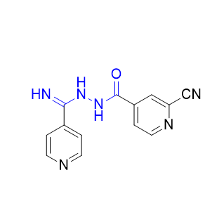 托匹司他杂质04,2-cyano-N'-(imino(pyridin-4-yl)methyl)isonicotinohydrazide