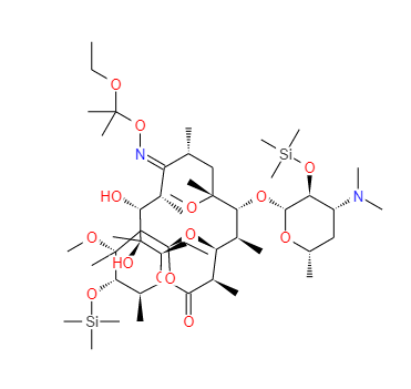 克拉電素肟,Cin.6-O-methy1-2.4-brtrromethylsilyli,9-1-i-blwoa-T-mtylethyilioximei