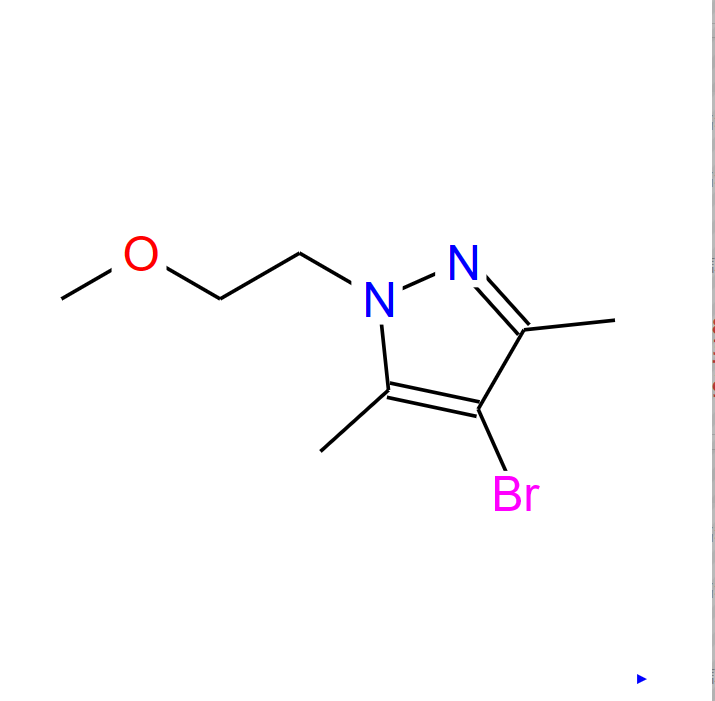 4-溴-1-(2-甲氧基乙基)-3,5-二甲基-1H-吡唑,4-bromo-1-(2-methoxyethyl)-3,5-dimethyl-1H-pyrazole