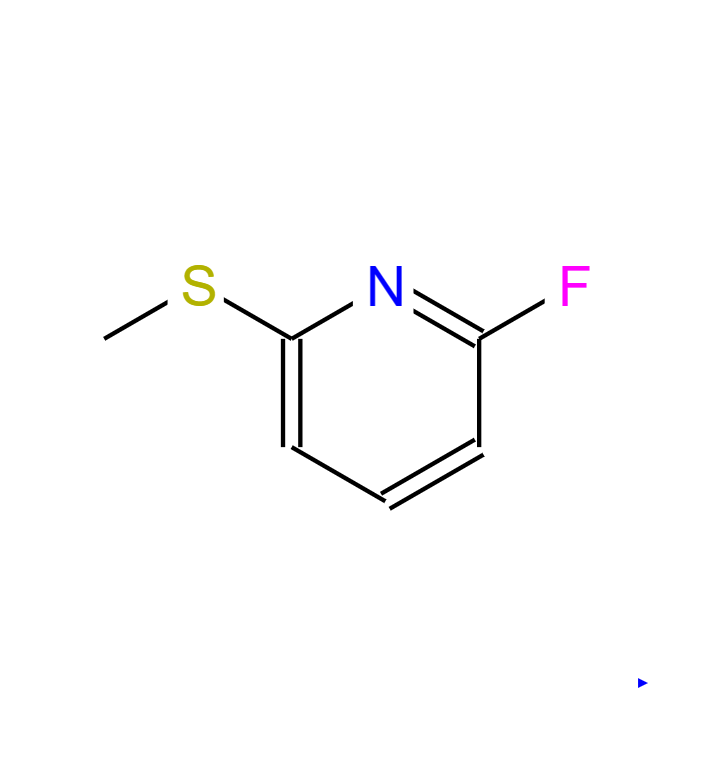 2-氟-6-(甲硫基)吡啶,Pyridine, 2-fluoro-6-(methylthio)- (9CI)