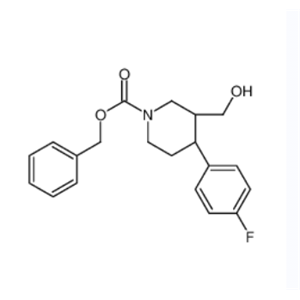 (3S,4R)-4-(4-氟苯基)-3-羟基甲基哌啶-1-羧酸苄酯,(3S,4R)-(-)-N-benzyloxycarbonyl-4-(4