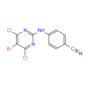 4-[(5-溴-4,6-二氯-2-嘧啶)氨基]苯甲腈,4-[(5-Bromo-4,6-dichloro-2-pyrimidinyl)amino]benzonitrile