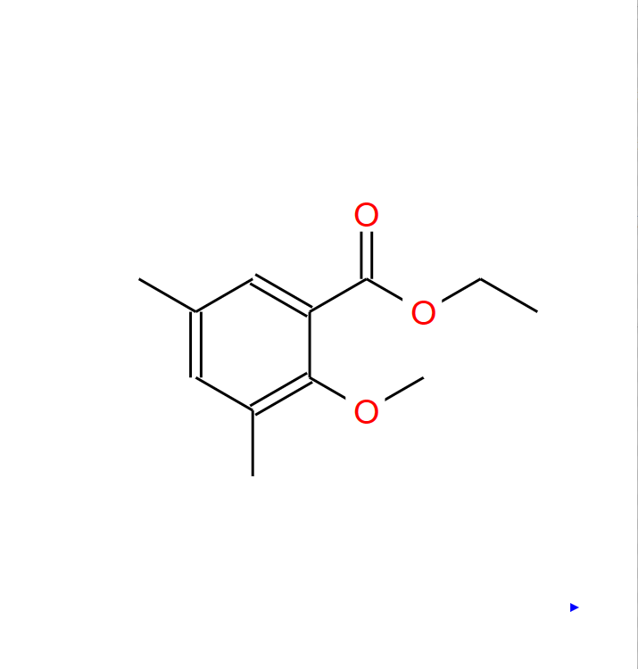 2-甲氧基-3，5-二甲基苯甲酸乙酯,Benzoic acid, 2-methoxy-3,5-dimethyl-, ethyl ester
