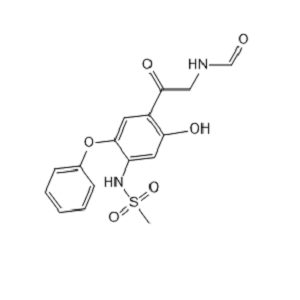 N-[5-羟基-4-(2-甲酰氨基)乙酰基-2-苯氧基]苯基甲磺酰胺,N-[4-[(Formylamino)acetyl]-5-hydroxy-2-phenoxyphenyl]methanesulfonamide