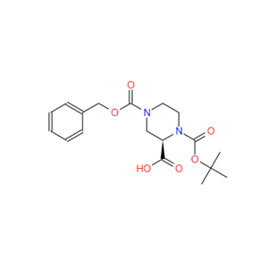 (R)-N-1-Boc-N-4-Cbz-2-哌嗪甲酸,(R)-1-N-Boc-4-n-cbz-piperazine-2-carboxylic acid