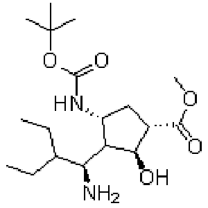 帕拉米韦中间体3,(1S,2S,3S,4R)-3-[(1S)-1-Amino-2-ethylbutyl]-4-[[(1,1-dimethylethoxy)carbonyl]amino]-2-hydroxy-cyclopentanecarboxylic acid methyl ester