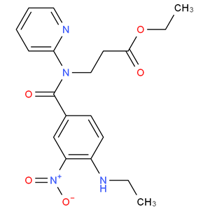 3-(4-(甲基氨基)-3-硝基-N-(吡啶-2-基)苯甲酰氨基)丙酸乙酯,N-[4-(methylamino)-3-nitrobenzoyl]-N-2-pyridinyl-alanine ethyl ester