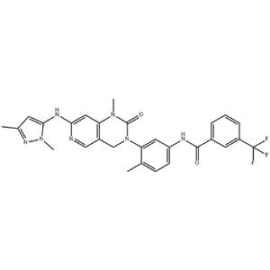 Benzamide, N-[3-[7-[(1,3-dimethyl-1H-pyrazol-5-yl)amino]-1,4-dihydro-1-methyl-2-oxopyrido[4,3-d]pyrimidin-3(2H)-yl]-4-methylphenyl]-3-(trifluoromethyl)-