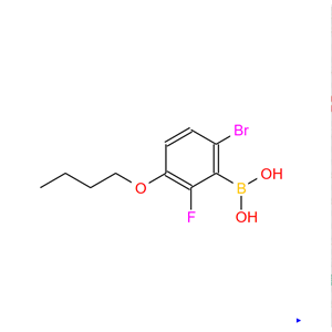6-溴-3-丁氧基-2-氟苯硼酸,6-BROMO-3-BUTOXY-2-FLUOROPHENYLBORONIC ACID