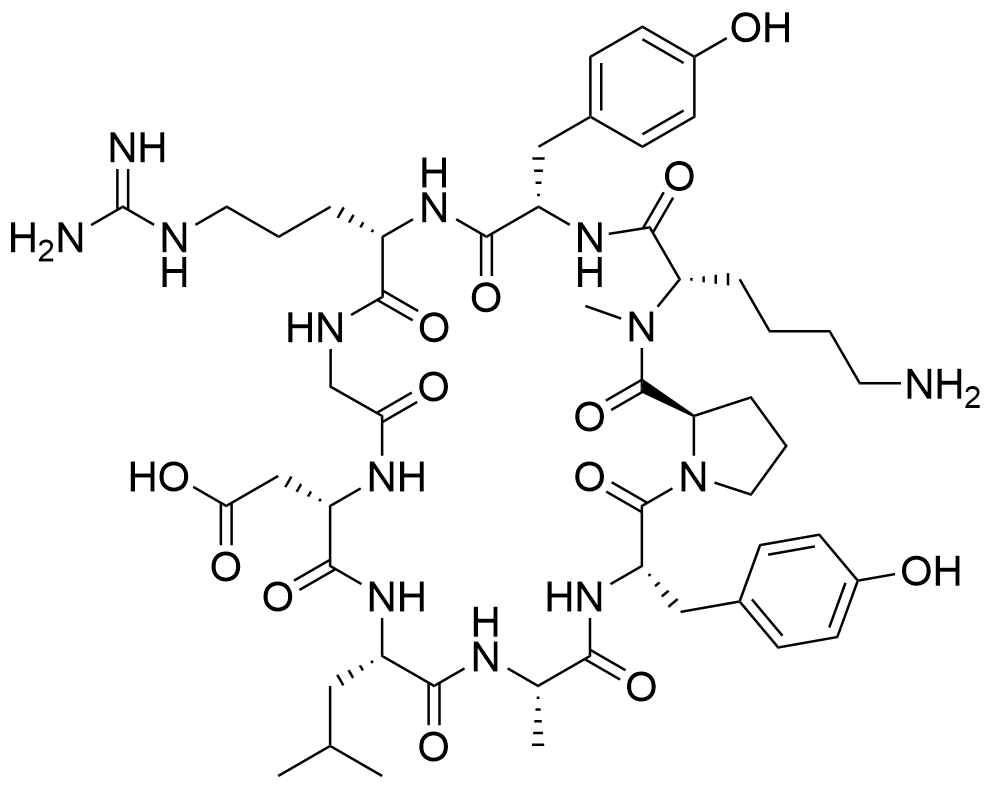 cyclo(YRGDLAYp(NMe)K),cyclo(YRGDLAYp(NMe)K)