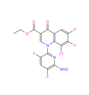德拉沙星中间体4,3-Quinolinecarboxylic Acid, 1-(6-Amino-3,5-Difluoro-2-Pyridinyl)-8-Chloro-6,7-Difluoro-1,4-Dihydro-4-Oxo-, Ethyl Ester
