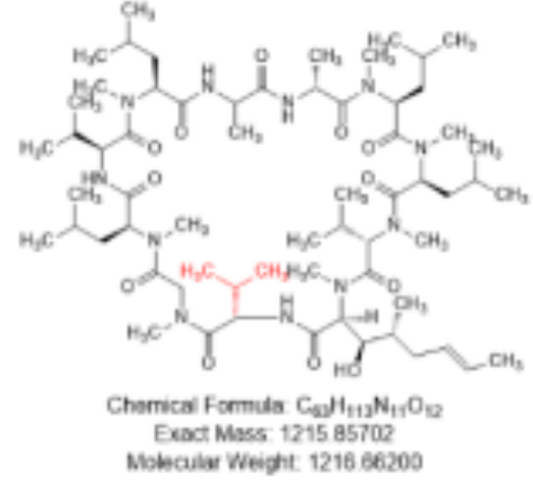 环孢素EP杂质G（环孢菌素D）,Ciclosporin EP Impurity G (Cyclosporin D)